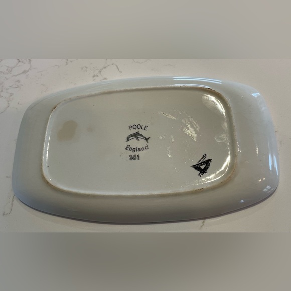 Vintage Mid Century Modern Poole Pottery Delphis Dish - Picture 2 of 2